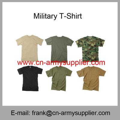 China Wholesale Cheap China Army Camouflage 180GSM Military T-Shirt en venta