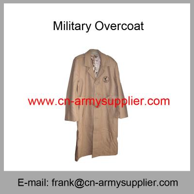 China Wholesale Cheap China Wool Acrylic Polyester Military Wool Greatcoat for sale