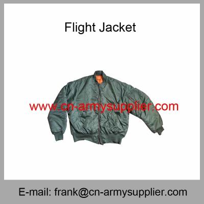 China Wholesale Cheap China Army Green Nylon Polyester Waterproof Flight Jacket for sale