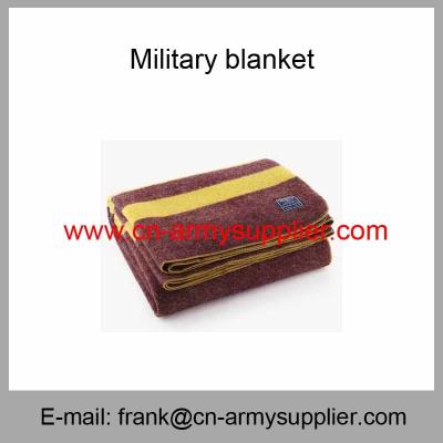 China Wholesale Cheap China Military Wool Acrylic Polyester Army Blanket for sale