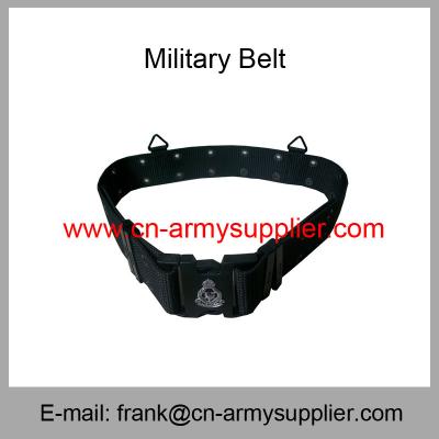 China Wholesale Cheap China Military PP Webbing Police Belt With Army Logo for sale