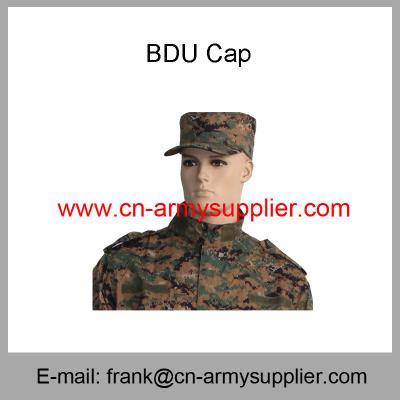 China Wholesale Cheap China Military Camouflage Army Soldier BDU Cap for sale