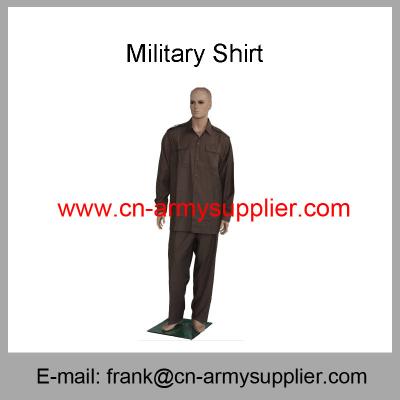 China Wholesale Cheap China Military Wool TR Polyester Army Officer Shirt for sale