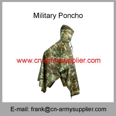 China Wholesale Cheap China Military Camouflage Oxford Nylon Polyester Army Poncho for sale