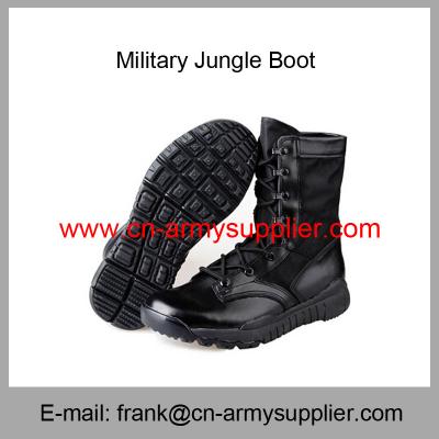 China Wholesale Cheap China Military Leather and Oxford Fabric Army Police Jungle Boot for sale