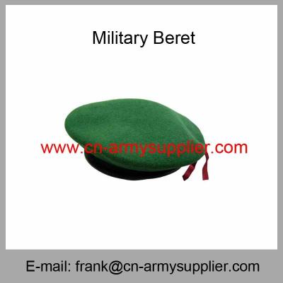 China Wholesale Cheap China Military Wool Nylon Polyester Army Police Beret for sale