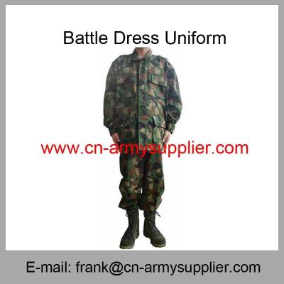 China Wholesale Cheap China Army Green Camouflage Police Military Battle Dress Uniform en venta