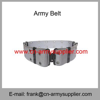 China Wholesale Cheap China Military PP Army Metal Bucklet Police Security  Belt for sale