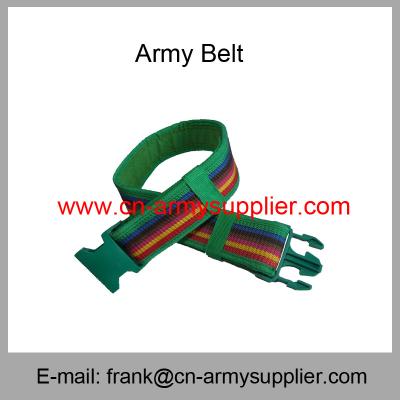 China Wholesale Cheap China Military PP  Kenya Army Plastic Buckle Police Belt for sale