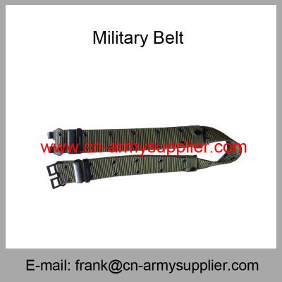 China Wholesale Cheap China Security PP Army Green Military Metal Buckle Army Belt for sale