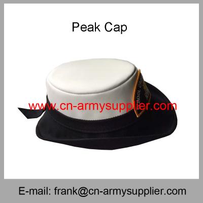 China Wholesale Cheap China Army Gold Thread Color Military Police Officer Service Cap for sale