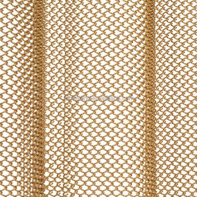 China Elegant Coil Drapery Mesh Metal Hanging Curtain For Room Divider for sale