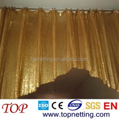 China Elegance and Beautiful Home Decoration Metallic Fabric Metallic Fabric Metal Mesh Curtain for sale