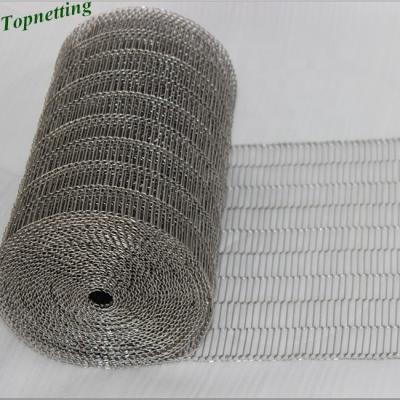 China 304 Stainless Steel Flat Woven Wire Mesh Conveyor Belt For Sale for sale