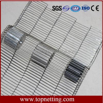 China Plain Weave Stainless Steel Chocolate Enrober Wire Mesh Conveyor Belt for sale