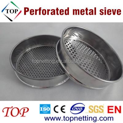 China Acid-Resisting Round Hole Sieve / Perforated Metal Sieve for sale