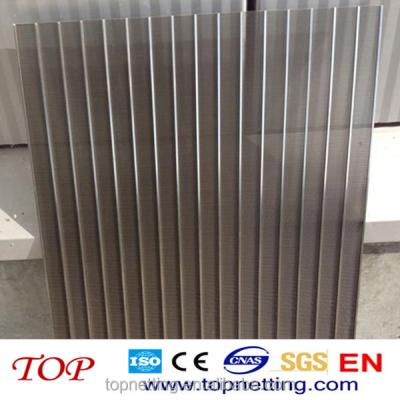 China Non-Clogging Stainless Steel Wedge Wire Mesh / Johnson / Johnson Screen Wedge Wire Mesh for sale