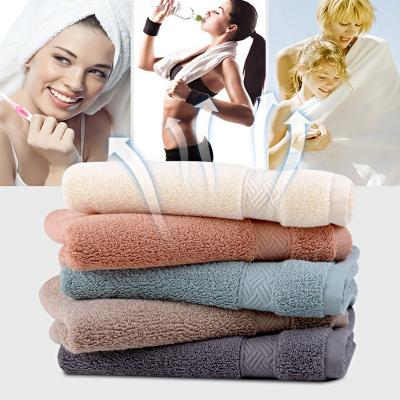 China QUICK DRY cotton skin towel to increase bath towel female men's hotel adult absorbent towel for sale