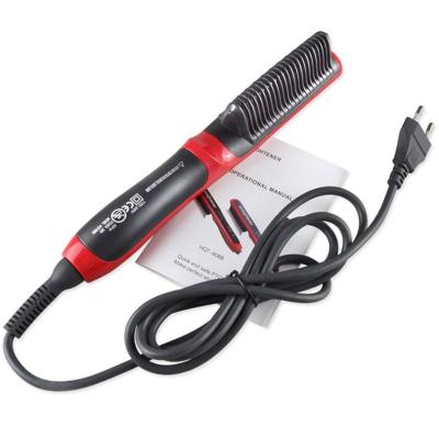 China Waterproof Multifunctional Hair Straightening Passionate Brush with Electric Ceramic Hair Curler Straightener for sale