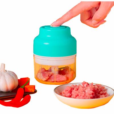 China 100ML Kitchen Salad Fruit Grater Portable Electric Mini Food Processors Meat Cleaver Viable for sale