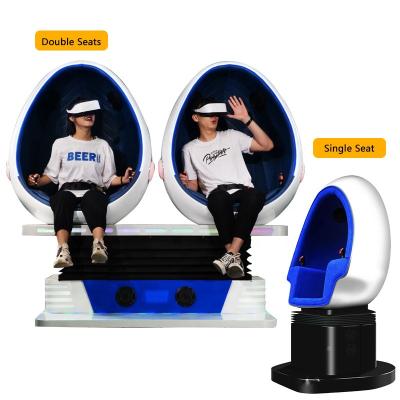 China Amusement Park 9d Vr Cinema 9d Virtual Reality Cinema Machine Double Seats Roller Coaster Double Seats Egg Chair Cinema for sale