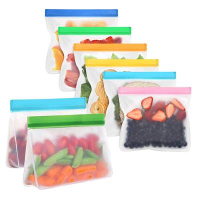 China Recyclable BPA Free Reusable Rack Storage Bag For Food Freezer Bags for sale