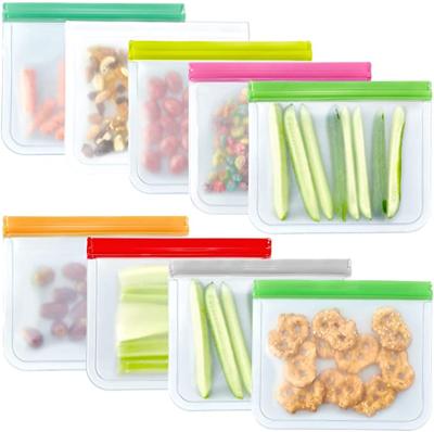 China Recyclable Reusable Food Grade Plastic Bag Snack Freezer Bags for sale