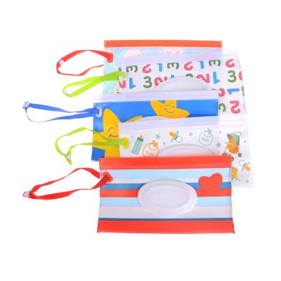 China Disposable Portable Baby Tissue Crate Tissue Packing Wet Bag for sale