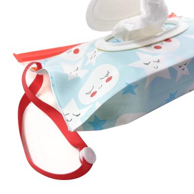 China Eco-friendly Disposable Wet Pouch Case Cloth Baby Cloth Cosmetic Tote Bag for sale