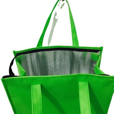 China Recyclable Reusable Heavy Duty Insulated Food Delivery Grocery Bag for sale