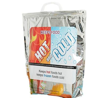 China Recyclable Portable Stand Insulated Thermal Cooler Food Delivery Bag for sale