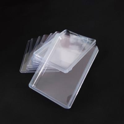 China Recyclable 35pt Top Loader Trading Card Display Football Card Sleeves Protector for sale