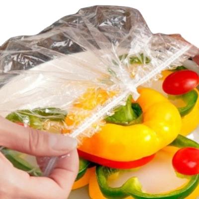 China Plastic Food Wrap Recyclable Plastic Food Covers With Elastic Bowl Cover for sale