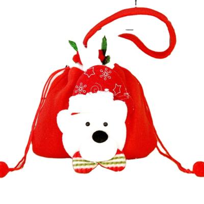 China Gift Christmas Drawstring Gifts Candy Bag Kids Drawstring Bags for sale