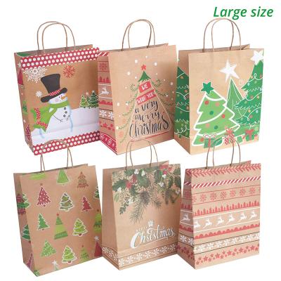 China China OEM ODM Supplier Custom Recyclable Christmas Gift Packaging Paper Paper Bags Beautiful for sale