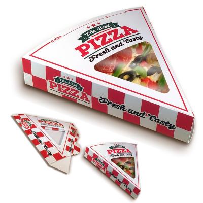 China OEM/ODM Biodegradable Pizza Box Dongguan Printing Pizza Box Manufacturer Customized Triangular Boxes for sale