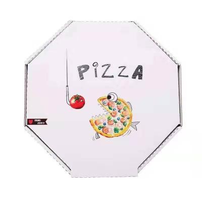 China OEM/ODM biodegradable pizza box manufacturer Dongguan bulk plain white pizza box Para de caja pizza box for sale