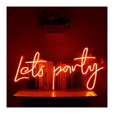 China Buildings Customized Party Decoration Neon Sign Dropshipping Letter Wall Light Led Happy Birthday Neon Sign for sale