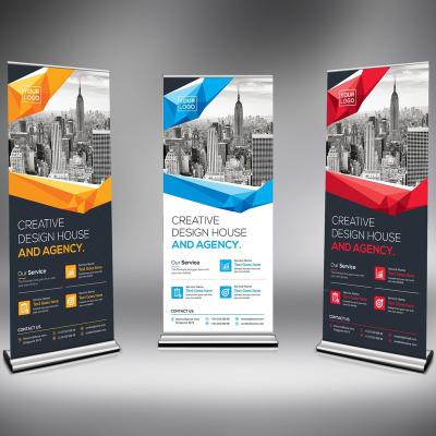 China Advertising Outdoor /event /promotion fabric pvc pull up retractable banner roll banner stand with poster prints for sale