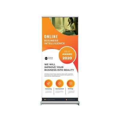 China Advertising /event /promotion custom aluminum electric roll up banner stand size pull up banner for advertising promotion roll up banner for sale