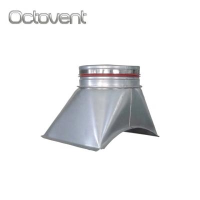 China Ventilation Industrial Air Duct Fitting Pressed Collar Saddle for sale