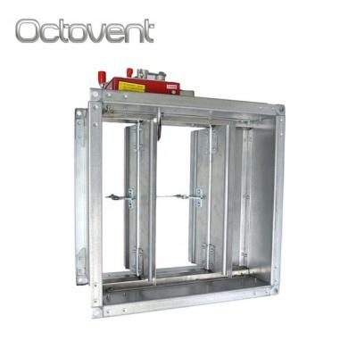 China Industrial HVAC System Galvanized Duct Manual Fire Smoke Damper for sale