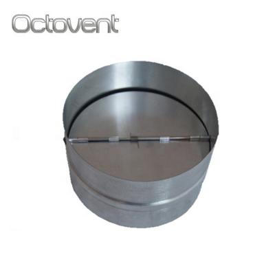 China HVAC Industrial Duct Round Rear Draft Volume Control Damper for sale