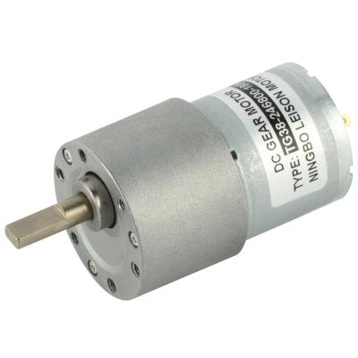 China 37mm Low RPM 24v 12v High Torque DC Gear Motor 300rpm 100rpm 60RPM Totally Enclosed Motor For Robot for sale