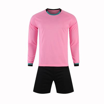 China Quick-drying cheap wholesale long sleeve soccer jersey custom for sale