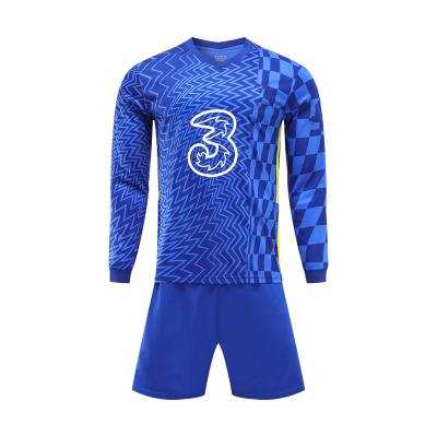 China new custom 2021-2022 Quick-drying custom 2021-2022 long sleeve soccer league wear long sleeve soccer jerseys soccer uniform original club football for sale