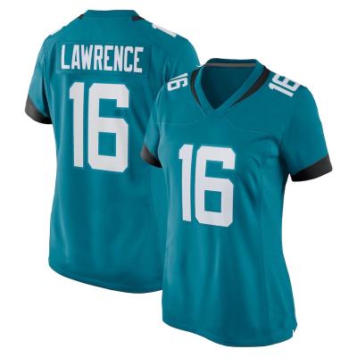 China QUICK DRY Jacksonvill City Stitched Team Uniform Black JR 16 Trevor Lawrence 1 Etienne Wholesale Jaguars American Football Women Tank Top for sale