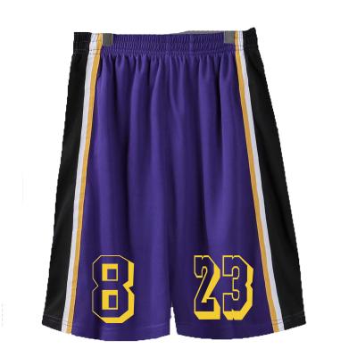 China QUICK DRY Number for Custom Men's Basketball Shorts Kid Gym Sports Fitness Basketball Training Team Game Athletic Running Short Pants for sale