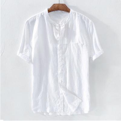 China Factory Direct Summer Anti-Shrink Thin Breathable Shirt Men's Casual Collar Shirt In Stock for sale