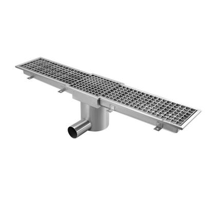 China Hot Selling Custom Made Kitchen Sink High Quality Modern 304 Stainless Steel Mesh Trench Drain Kitchen Sewer for sale